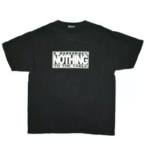 Black “I Bring Nothing To The Table” Graphic Large